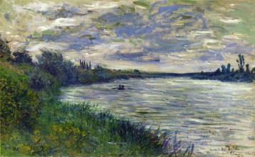 風景 Painting - ヴェトゥイユ近くのセーヌ川嵐の天気クロード・モネの風景